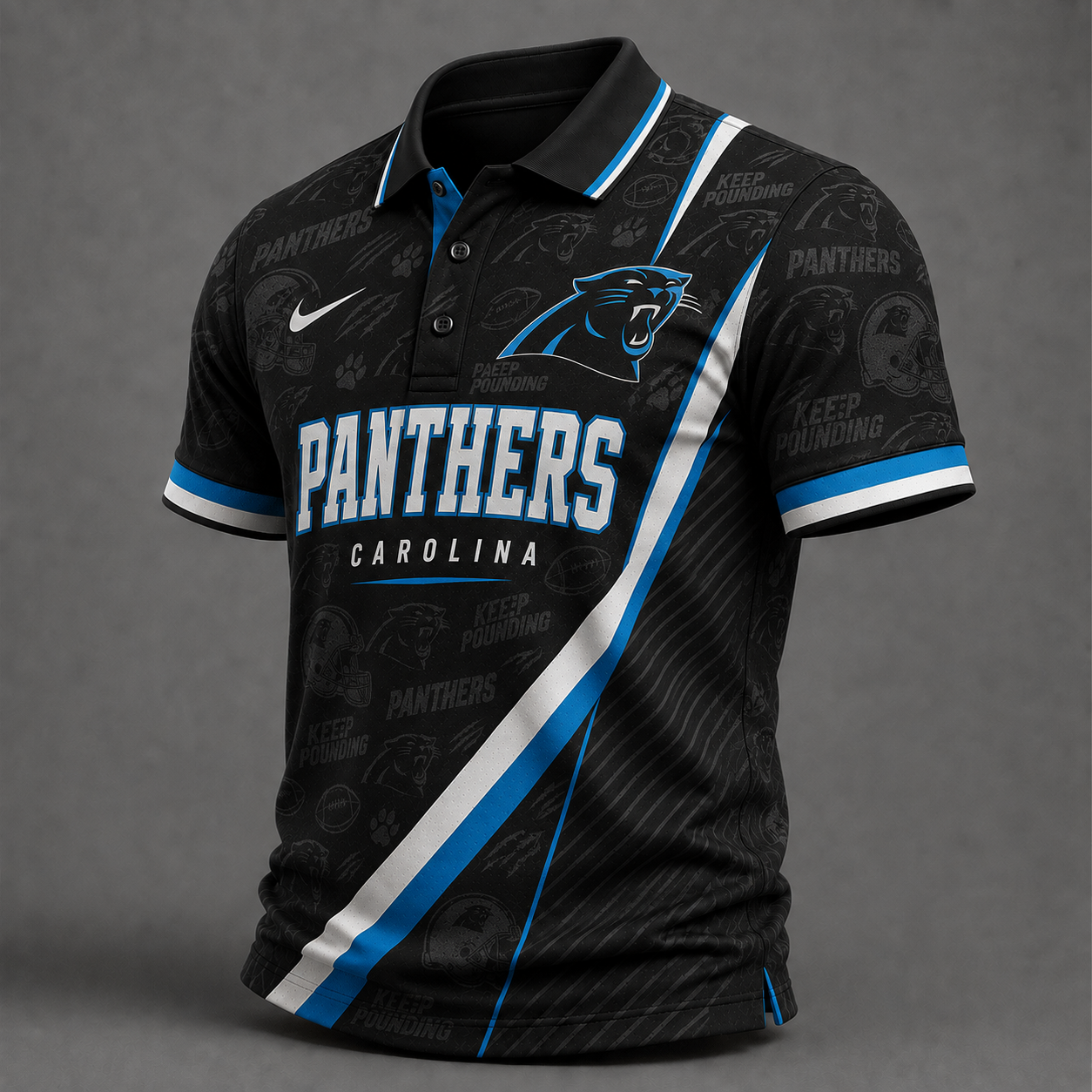 CP Premium NFL Diagonal Stripe Polo Shirt