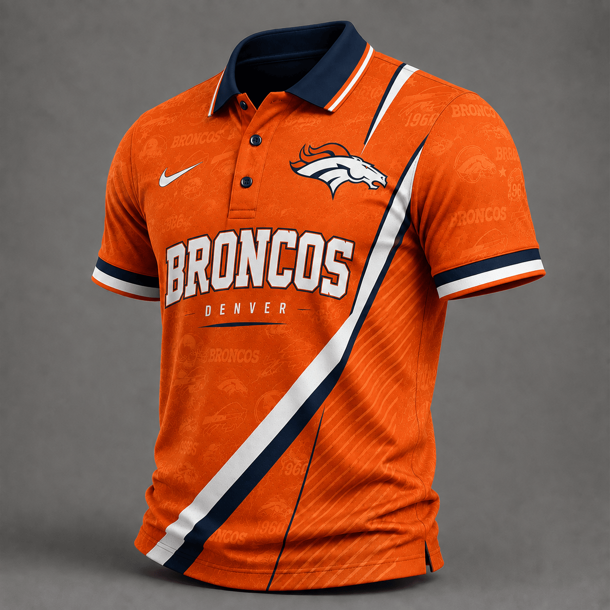 DB Premium NFL Diagonal Stripe Polo Shirt
