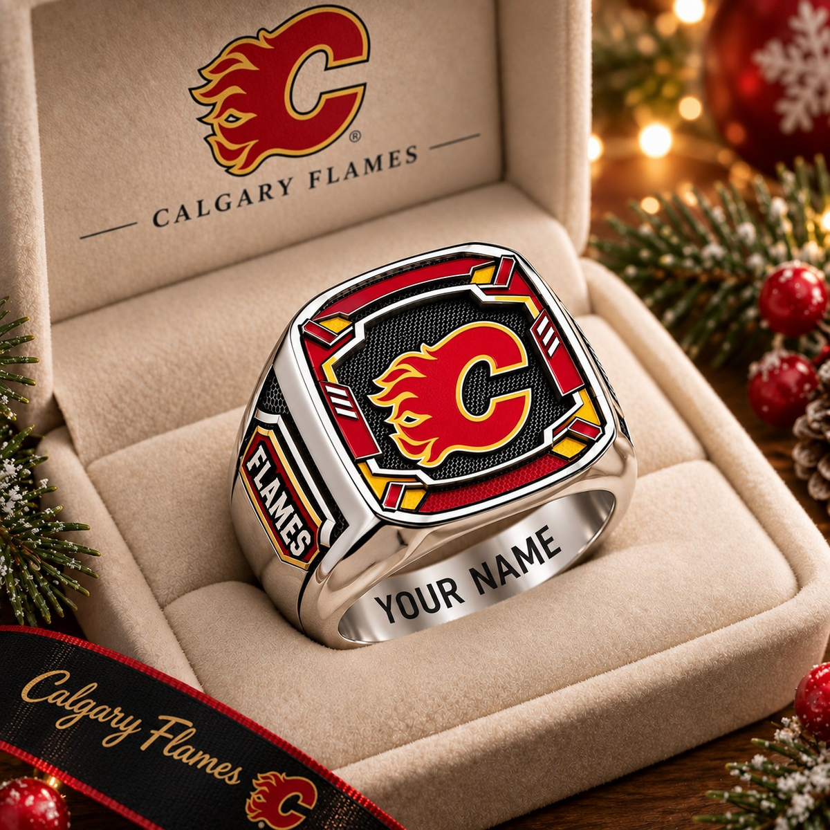Exclusive NHL x CAL Personalized Name Ring