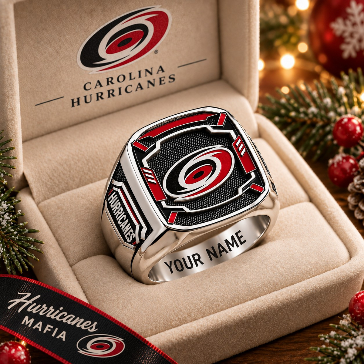 Exclusive NHL x CAR Personalized Name Ring