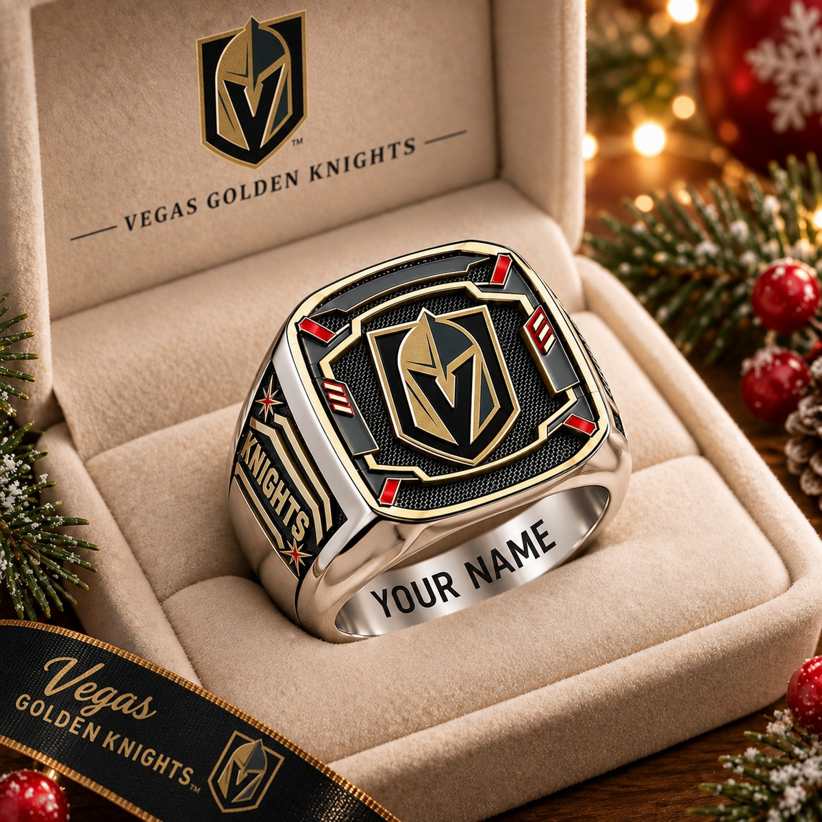 Exclusive NHL x VEG Personalized Name Ring