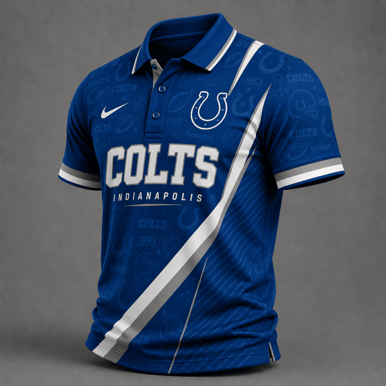 IC Premium NFL Diagonal Stripe Polo Shirt