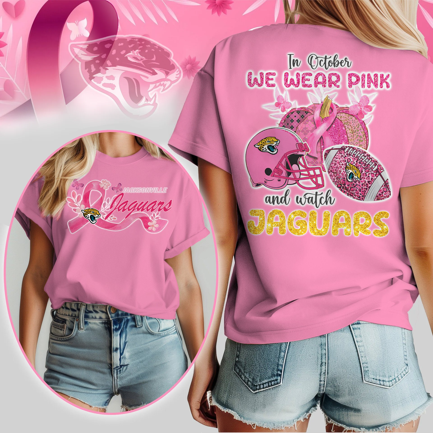 In October We Wear Pink And Watch JJ Shirt 300626