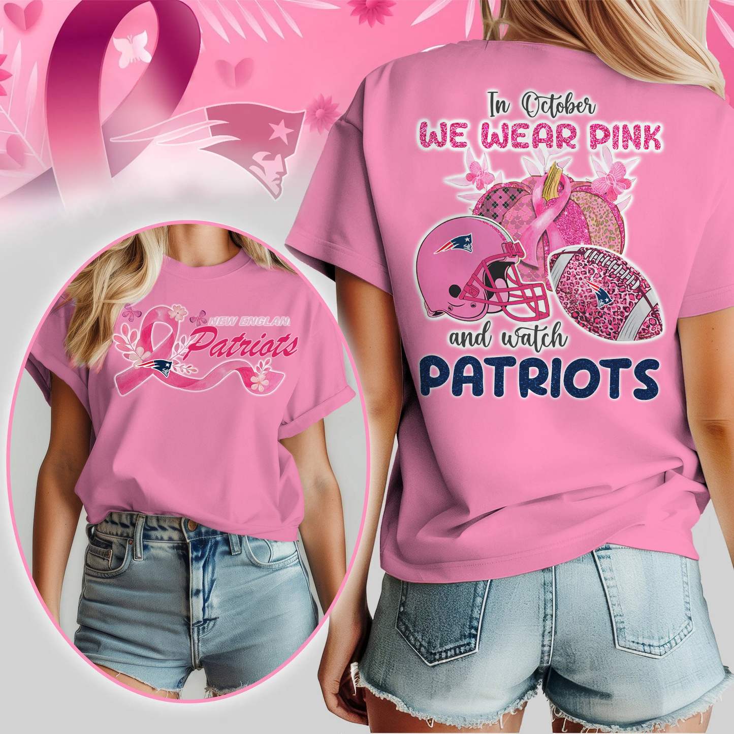 In October We Wear Pink And Watch NEP Shirt 300626