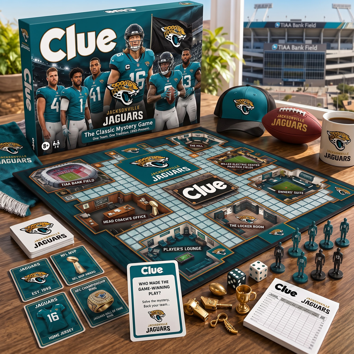 JAC X NFL THE MATCHDAY MYSTERY – PREMIUM COLLECTOR BOARD GAME