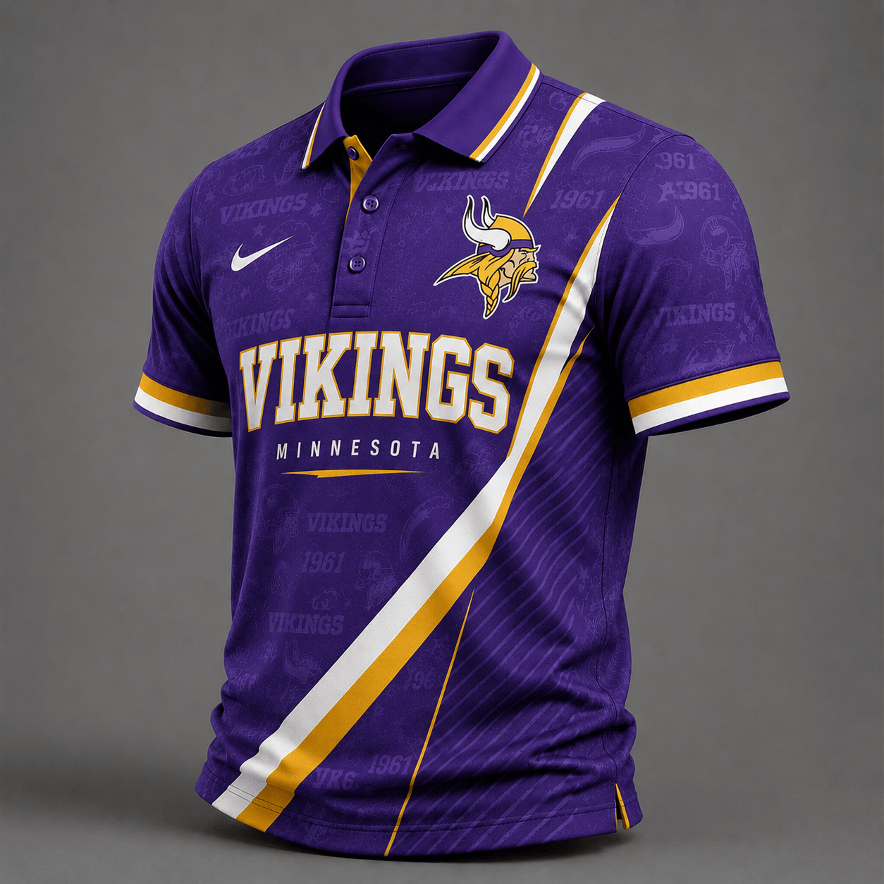 MV Premium NFL Diagonal Stripe Polo Shirt