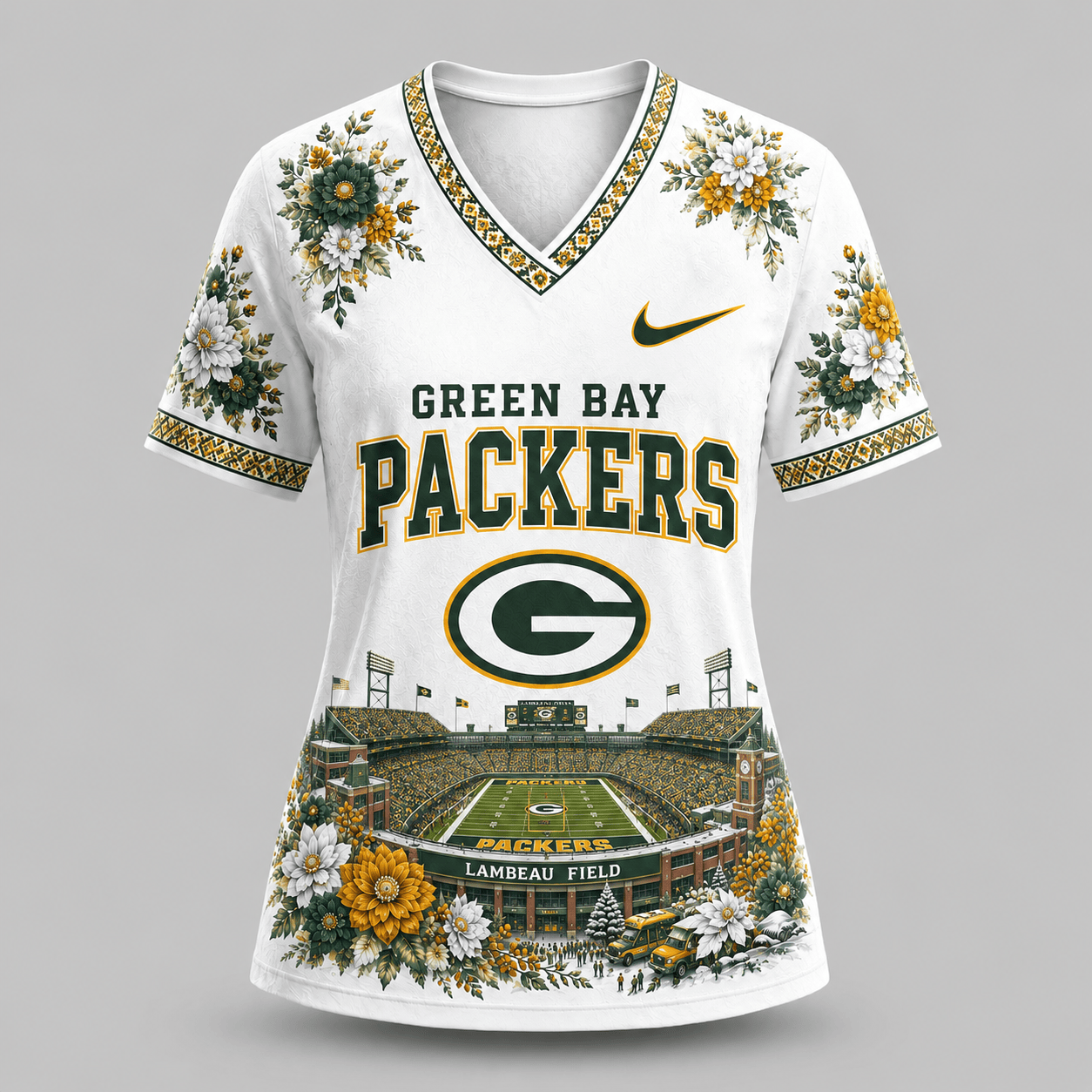 NFL x GB Stadium V-neck Shirt