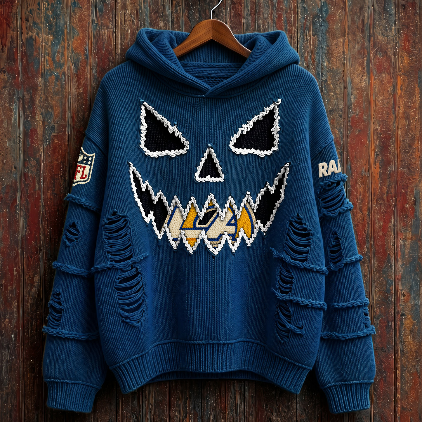 NFL x LAR Pumpkin Face V2 Hoodie