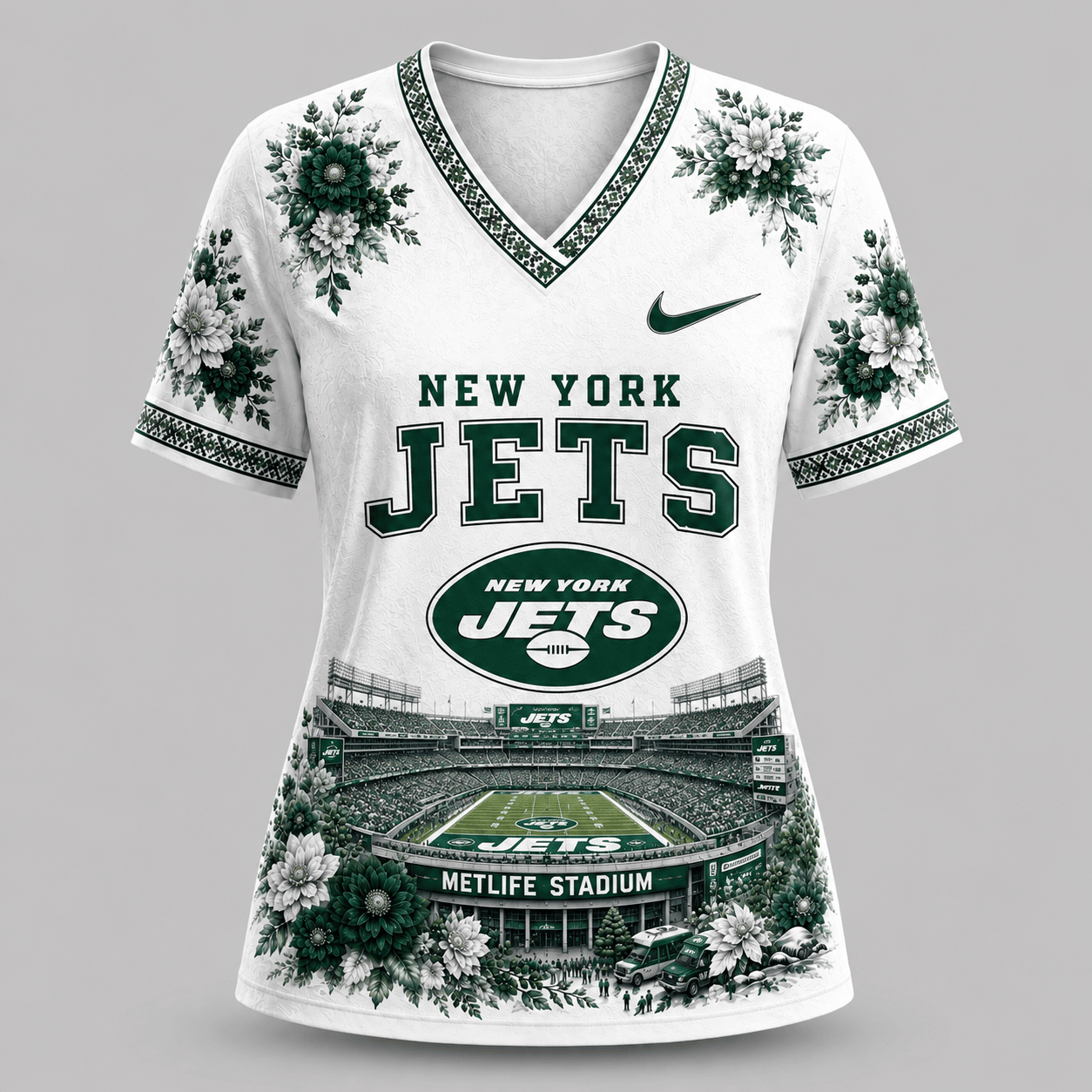 NFL x NYJ Stadium V-neck Shirt