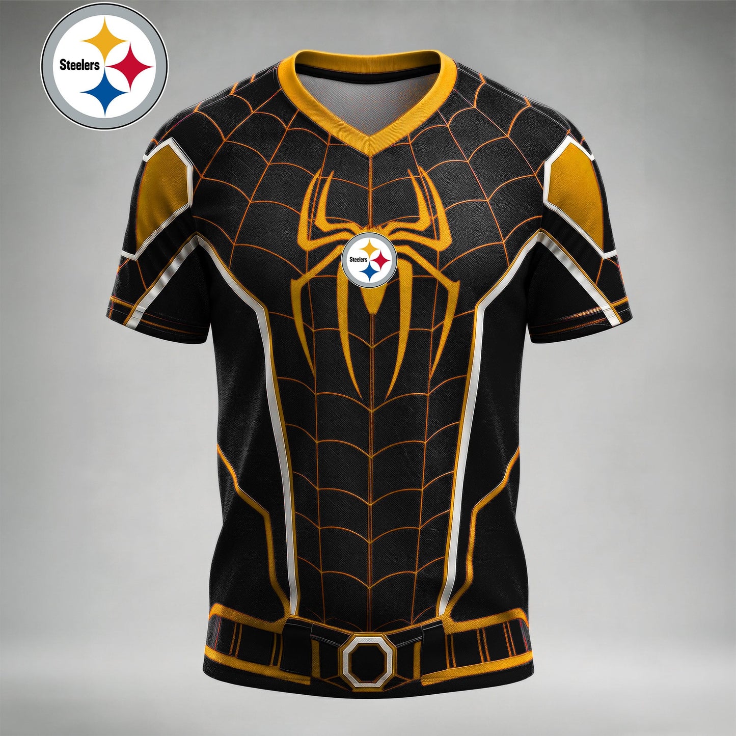 NFL x PIT Spider Suit V-neck Shirt