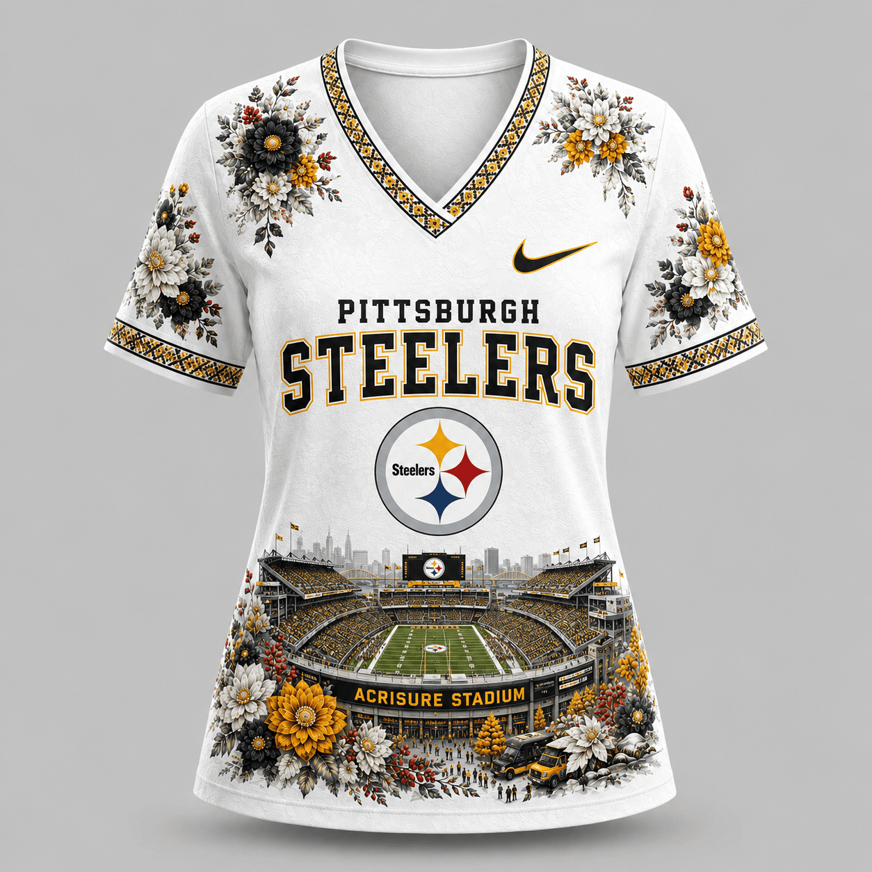 NFL x PIT Stadium V-neck Shirt