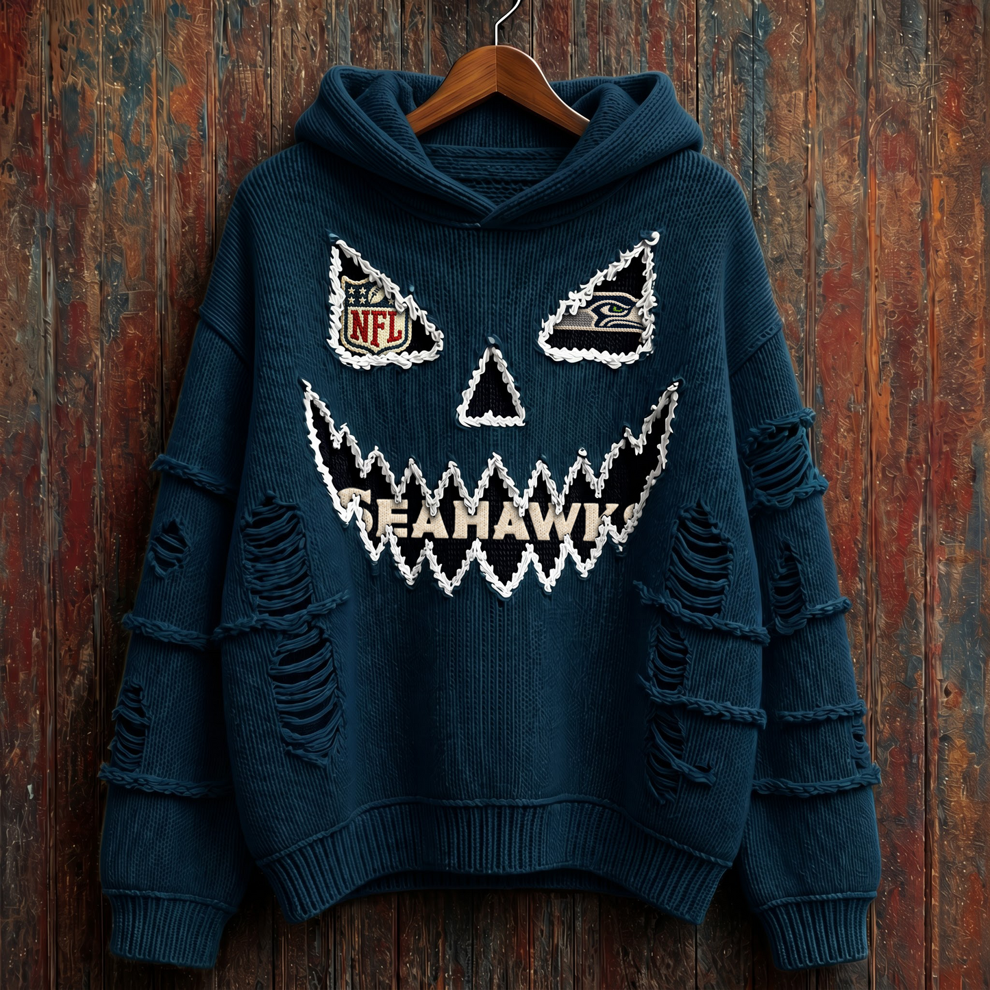NFL x SEA Pumpkin Face V1 Hoodie