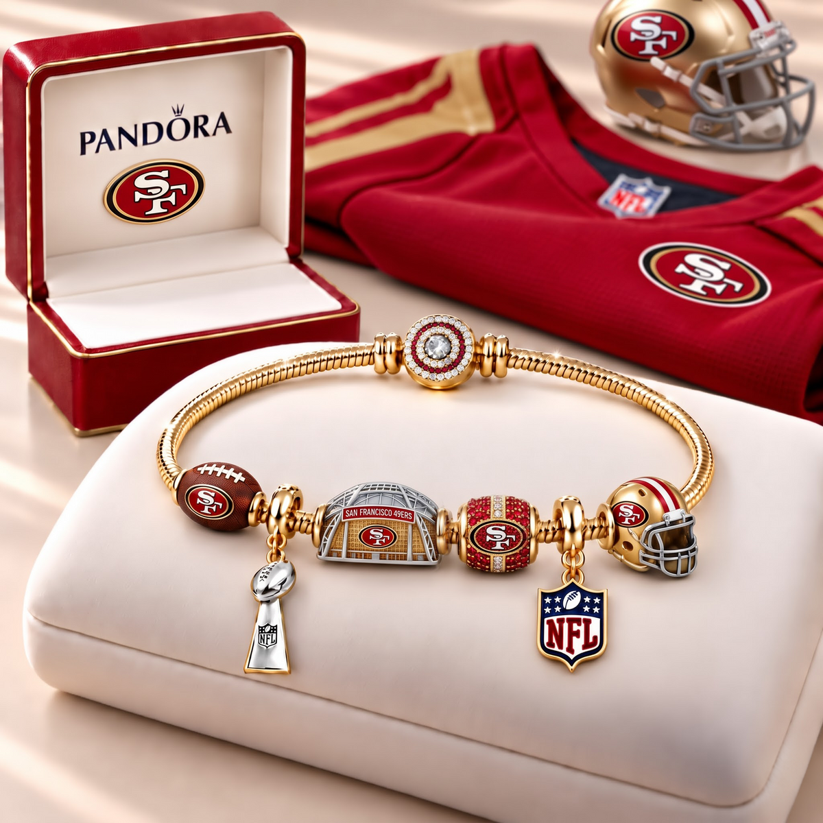 NFL x SF Charm Bracelet Set