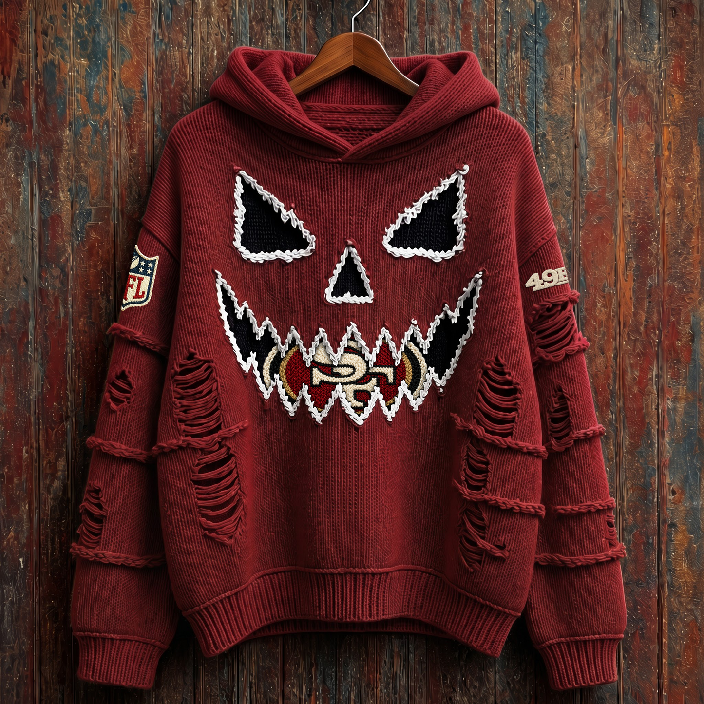 NFL x SF Pumpkin Face V2 Hoodie