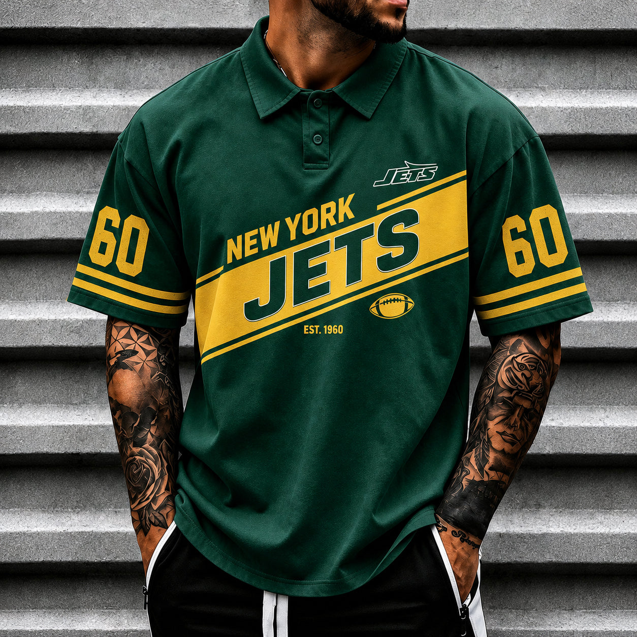 NYJ x NFL Luxury V4 Polo Shirt