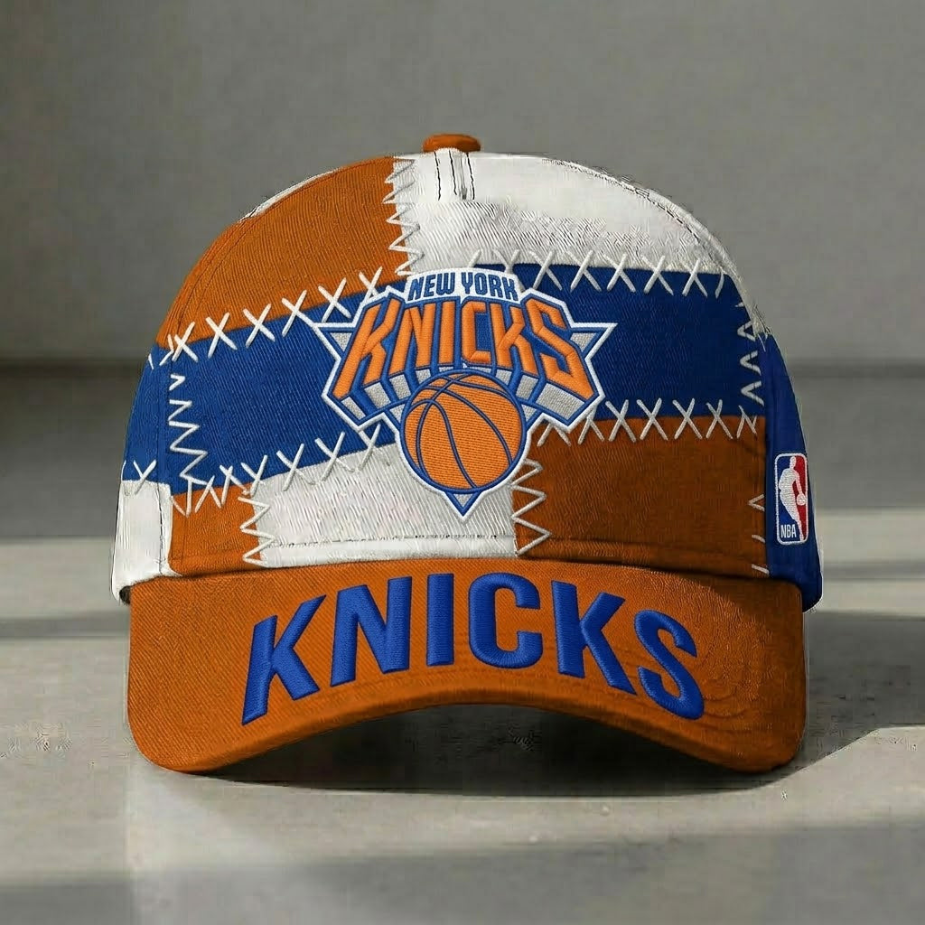 NYK x NBA Premium Patchwork Snapback Cap DDT 270426 TTTZ