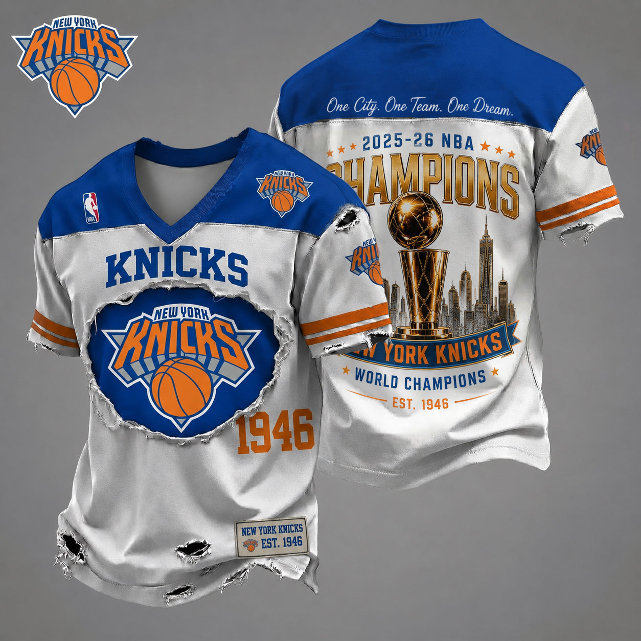 NYK x NBA Finals Champions V2 Luxury Shirt 150626