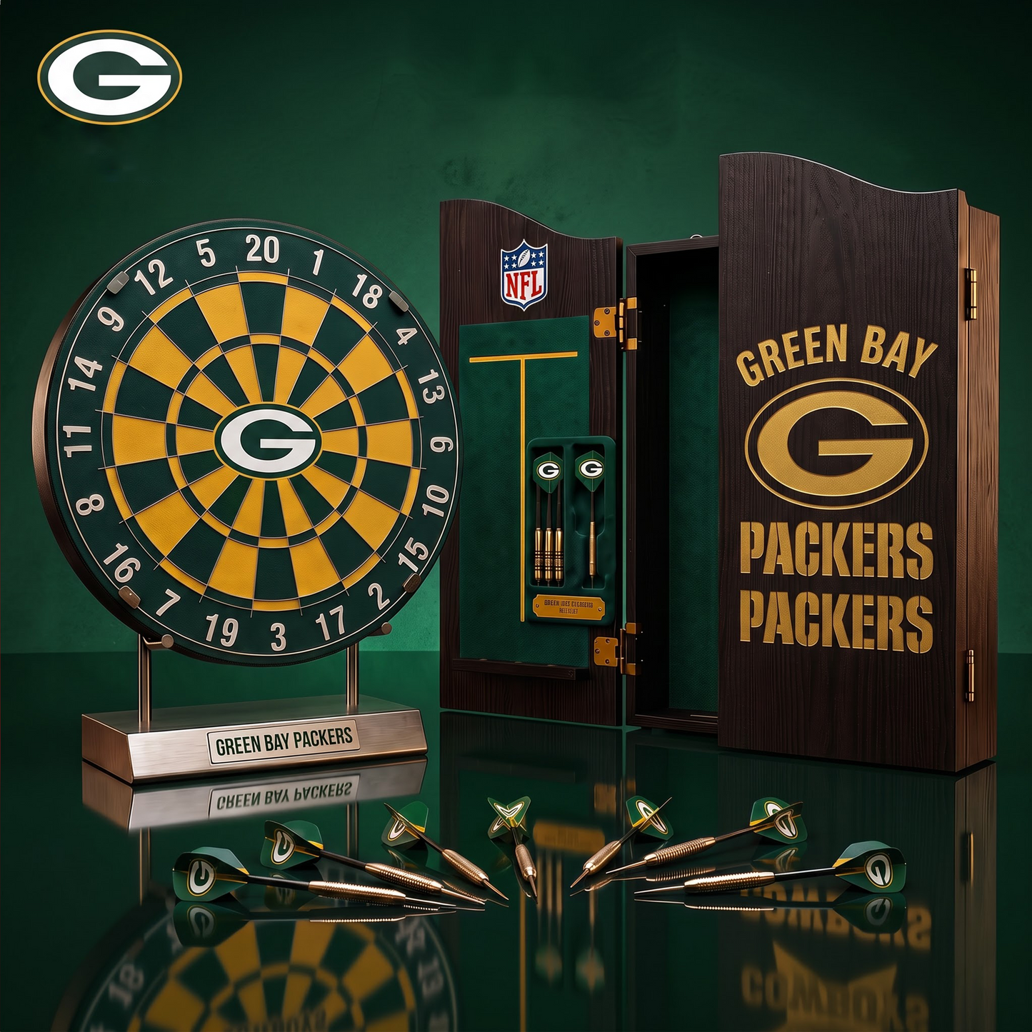 PREMIUM NFL X GBP EXCLUSIVE Dartboard GAME Set LIMITED EDITION