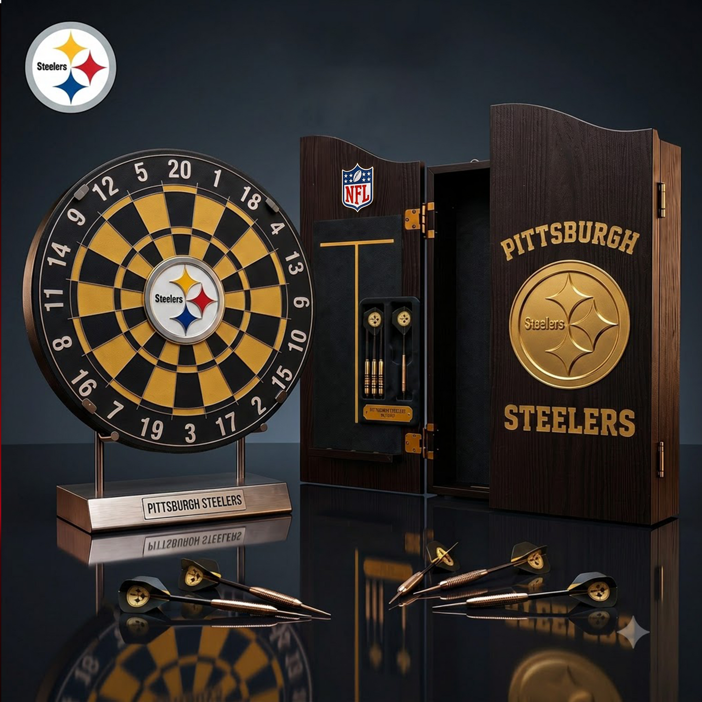 PREMIUM NFL X PS EXCLUSIVE Dartboard GAME Set LIMITED EDITION