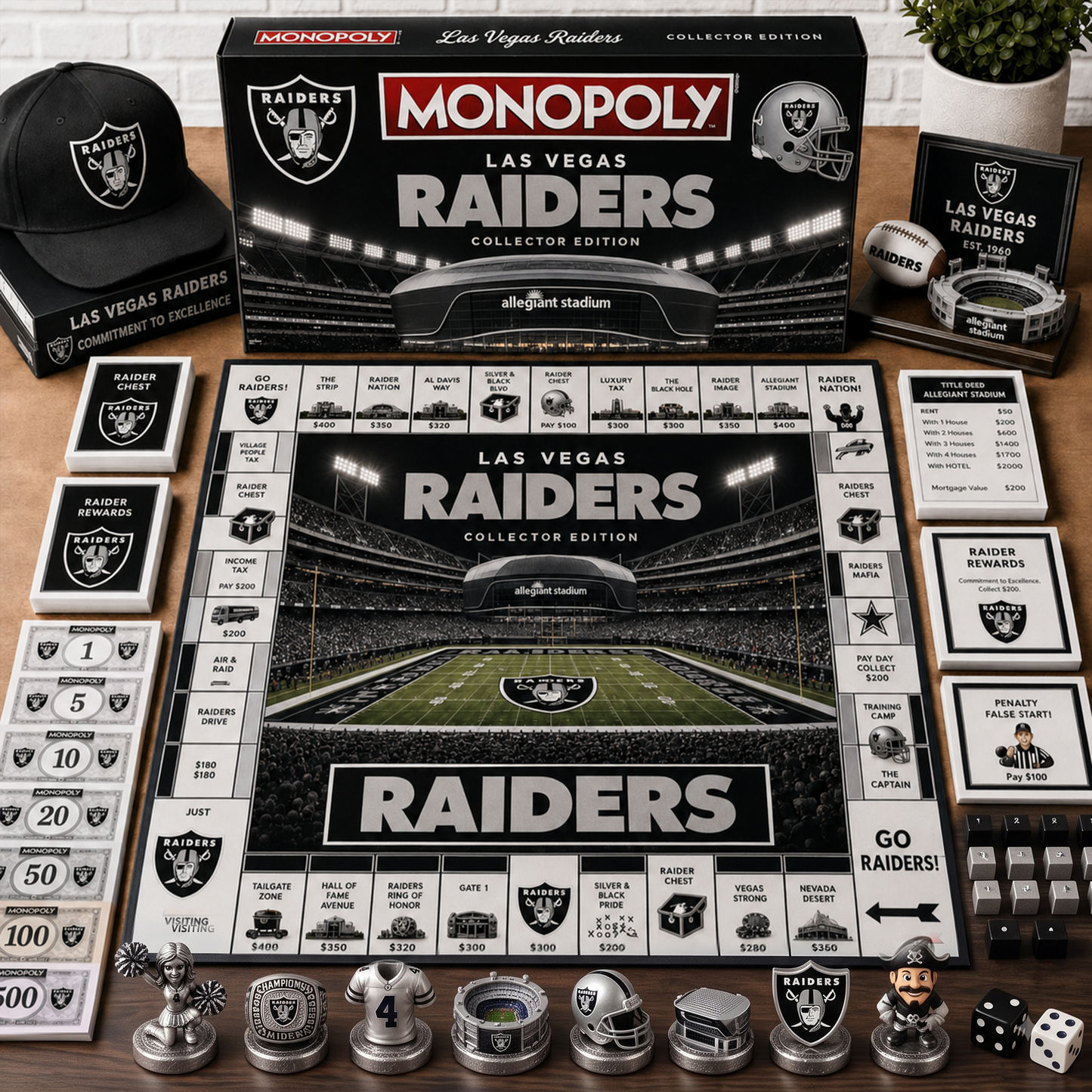Premium NFL LV Monopoly Collector’s Edition Board Game