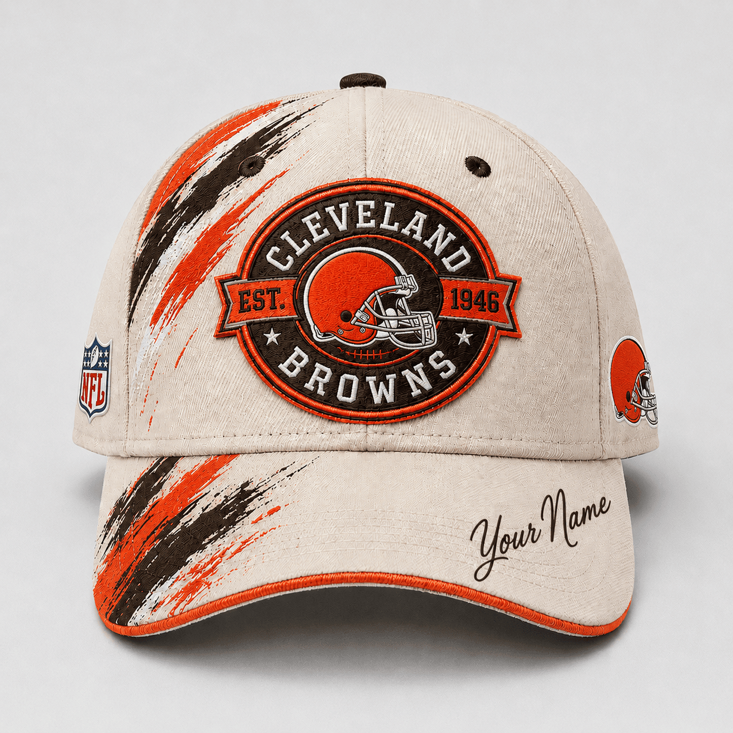 Premium NFL x CLE Custom Name Cap For Football Fans Loving Sporty Style 030726