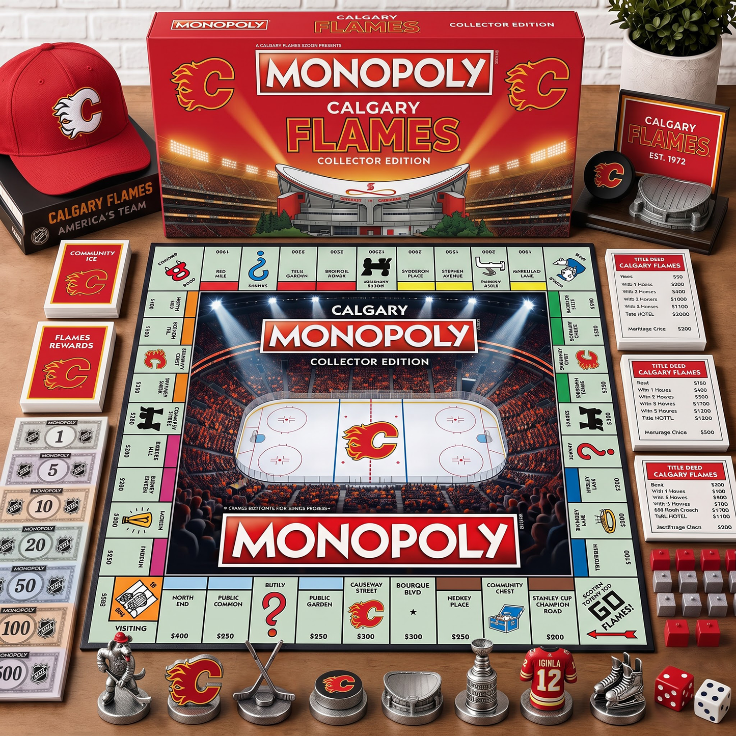 Premium NHL CF Monopoly Collector Edition Board Game