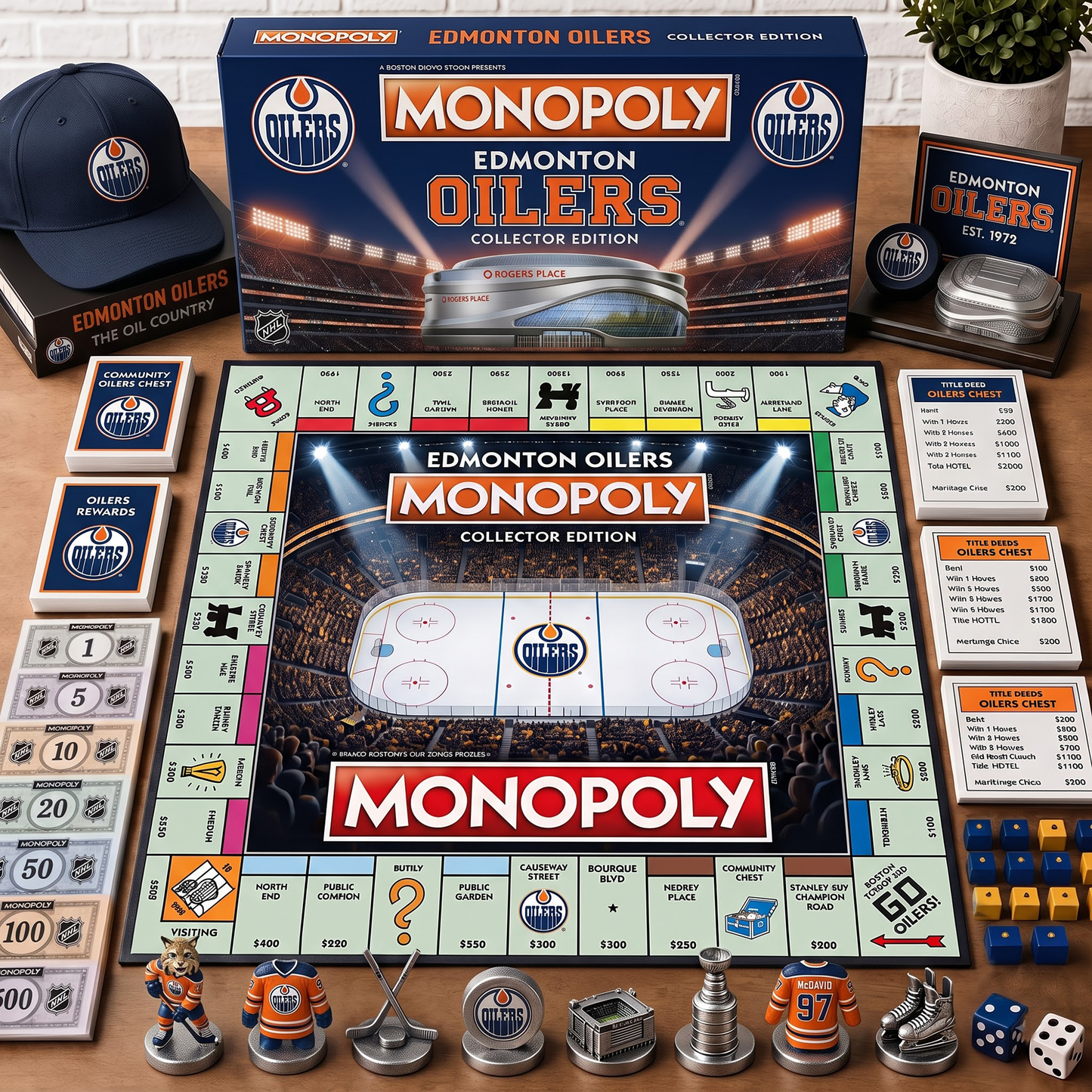 Premium NHL EO Monopoly Collector Edition Board Game
