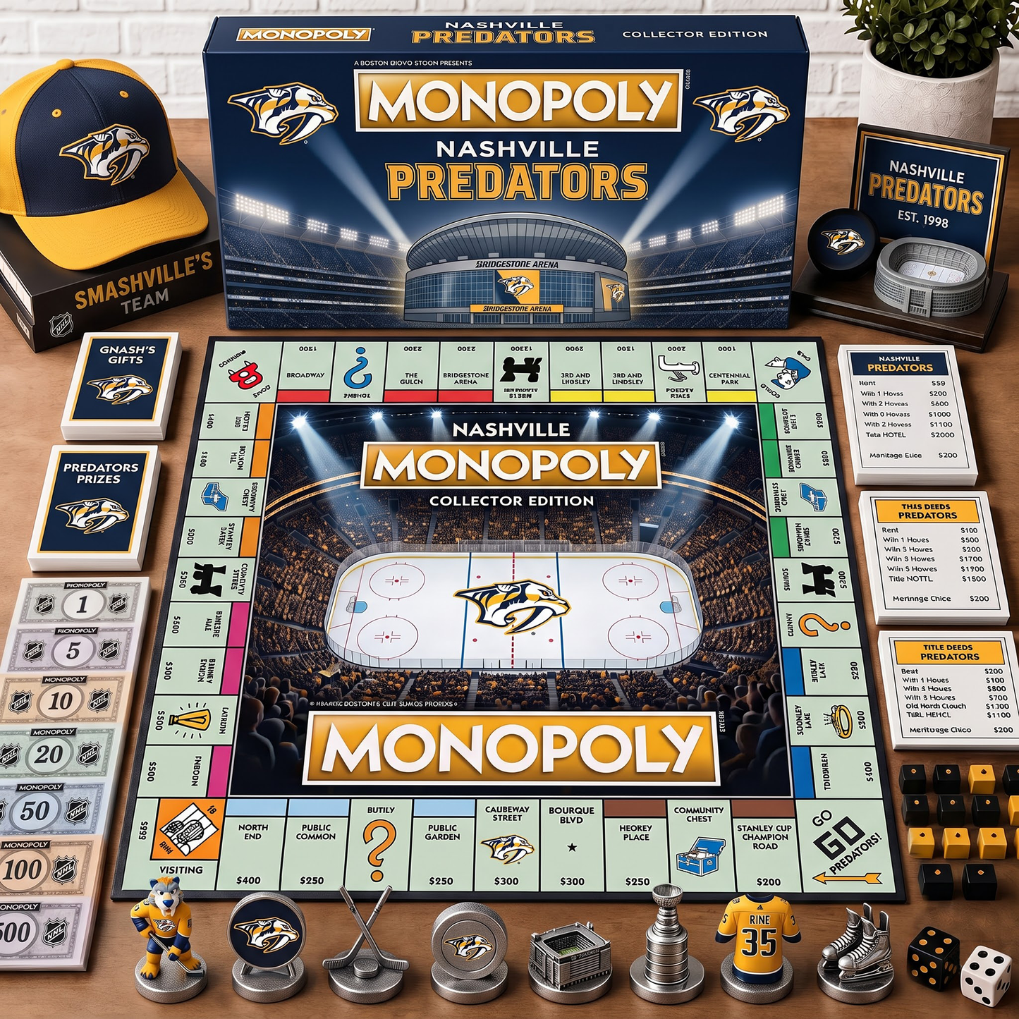 Premium NHL NP Monopoly Collector Edition Board Game