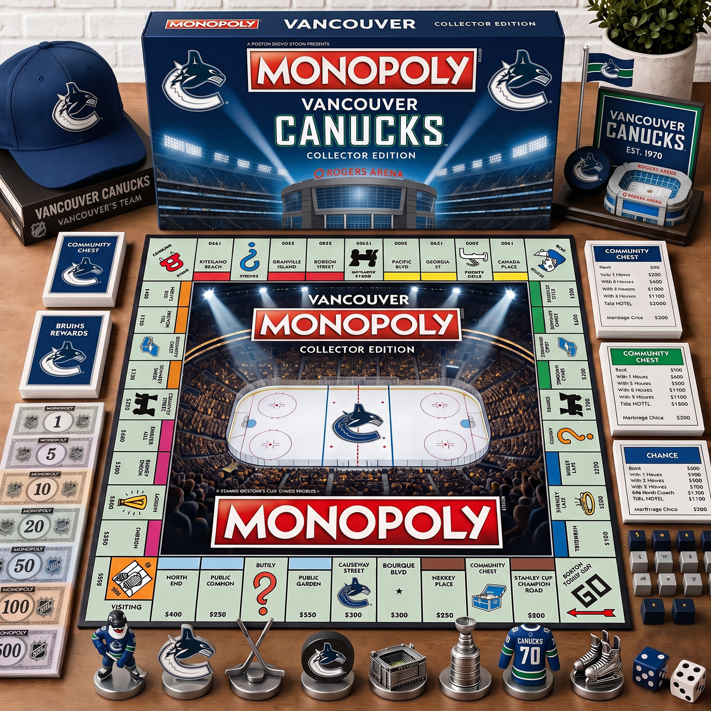Premium NHL VC Monopoly Collector Edition Board Game