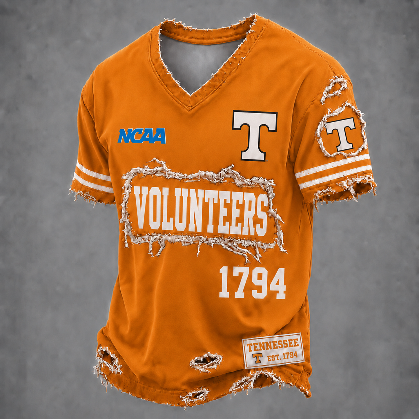TENN x NCAA LUXURY V-Neck T-Shirt 0506 DatND DVT