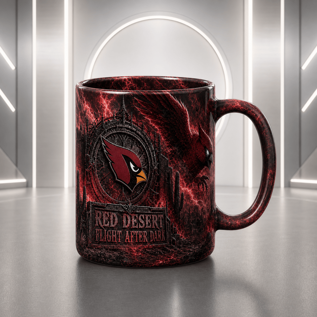 AC Halloween Football Mug – The Frozen Cornfield Spooky Fan Gift DDT