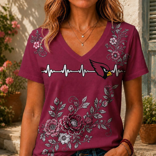 AC x NFL Luxury Women V-Neck Shirt