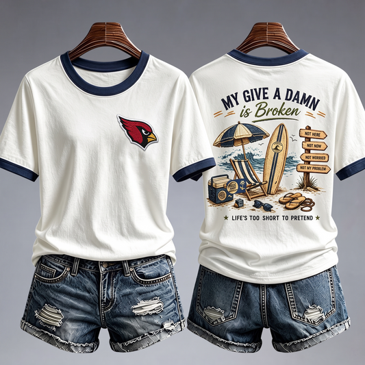 AC x NFL My Give A Damn Is Broken Shirt