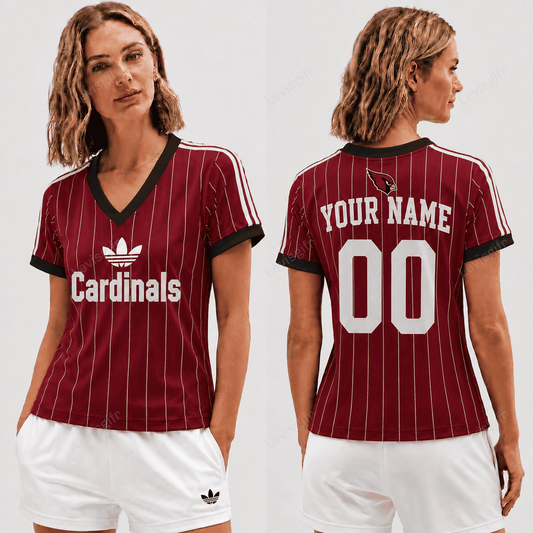 AC x NFL Premium Women V-neck Shirt Personalized Gift For Fan