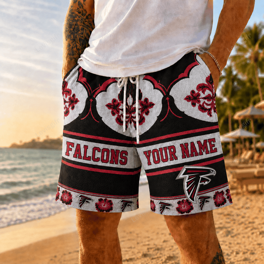 AF x NFL Premium Beach Short Personalized Gift For Fan