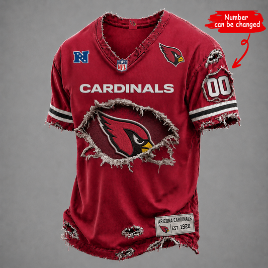 ARI x NFL LUXURY V-Neck T-Shirt V2 1506