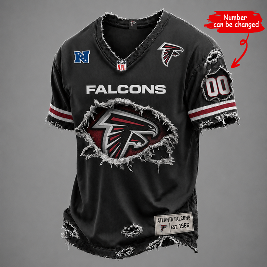 ATL x NFL LUXURY V-Neck T-Shirt V2 1506