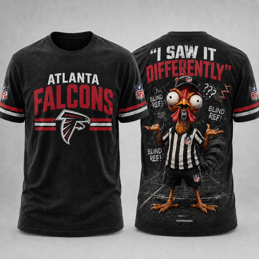 ATL x NFL Premium Funny Blind Referee Mocking 3D Shirt Football Game Day Enthusiasts