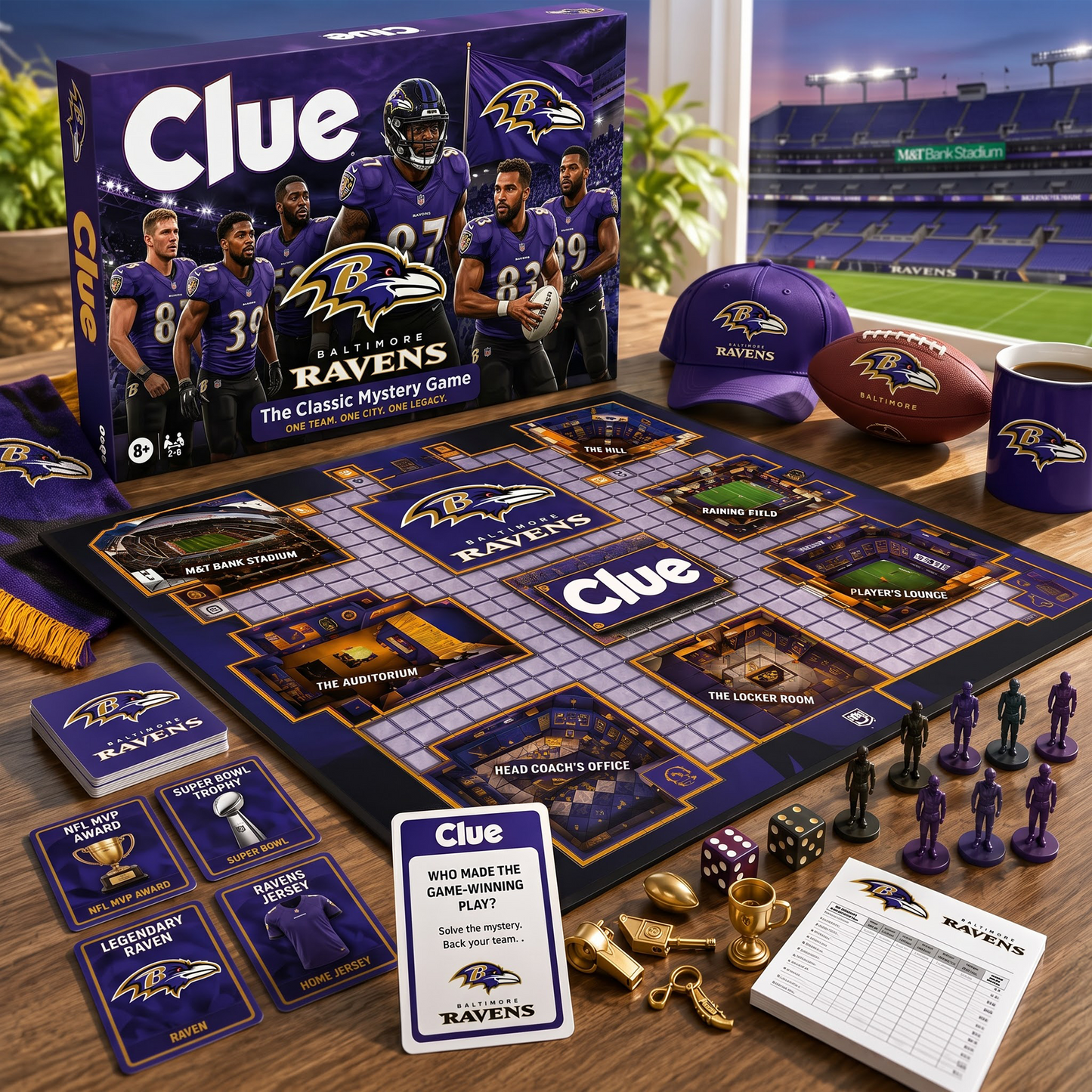 BAL X NFL THE MATCHDAY MYSTERY – PREMIUM COLLECTOR BOARD GAME