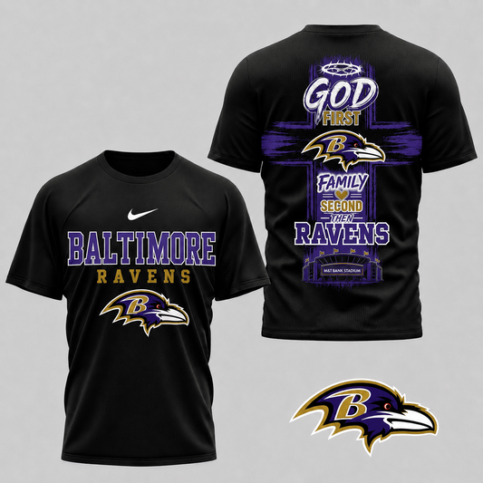 BAL x NFL Faith Family Team Pride 3D T-Shirt 0207