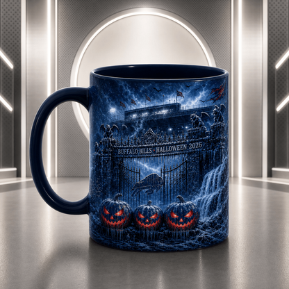 BB Halloween Football Mug – The Frozen Cornfield Spooky Fan Gift DDT