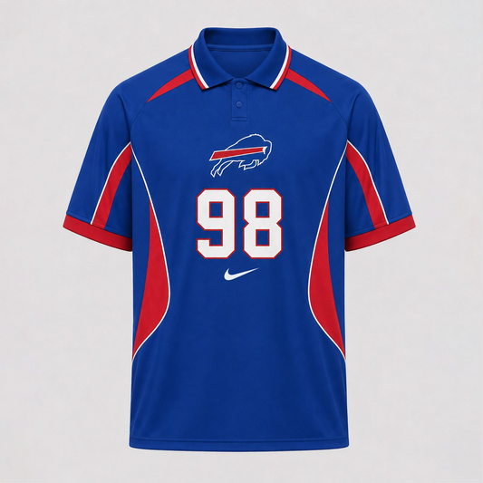 BB Premium NFL Custom Number Sports Style Polo Shirt