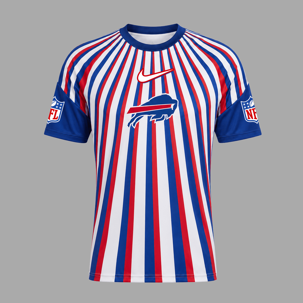 BB Premium NFL Men’s Athletic Vertical Stripe T-Shirt
