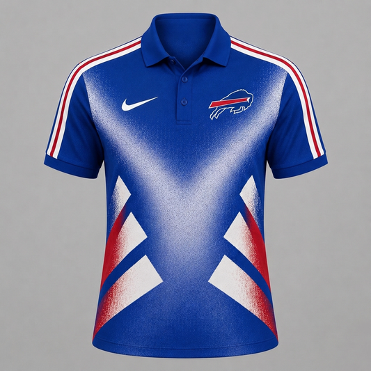 BB x Premium NFL Sports Fan Geometric Pattern Polo Shirt