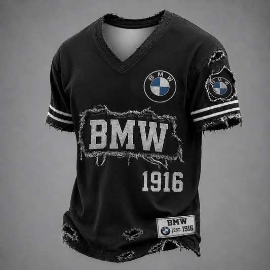 BMW Premium LUXURY V-Neck T-Shirt0806 DatND DVT