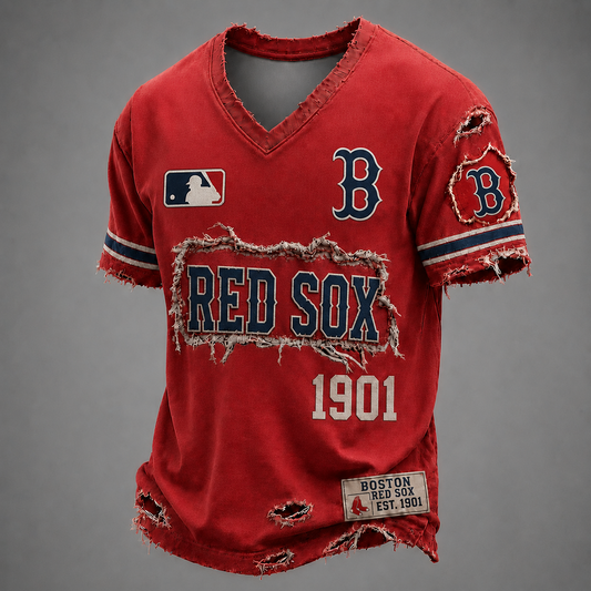 BOS x MLB LUXURY V-Neck T-Shirt 0406 DatND DVT