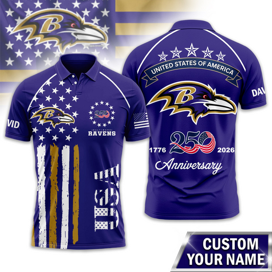 BR Premium NFL American Semiquincentennial Polo Shirt 010726