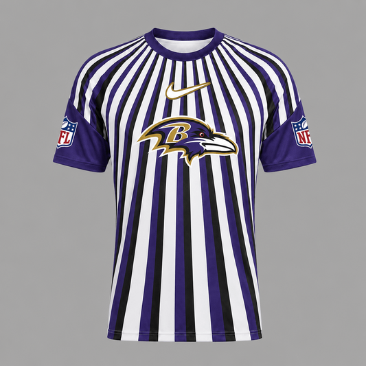 BR Premium NFL Men’s Athletic Vertical Stripe T-Shirt