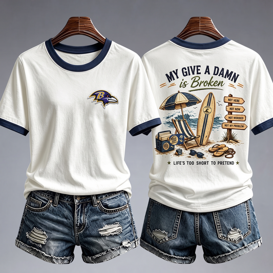 BR x NFL My Give A Damn Is Broken Shirt