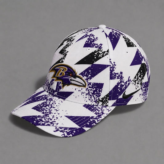 BR x NFL Premium Sports Fan Geometric Pattern Baseball Cap